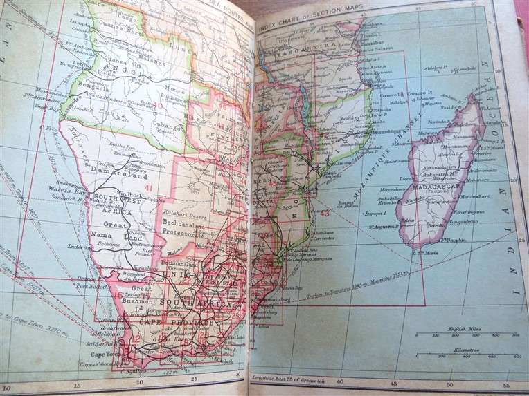 1955 + 1956 -  The Castle Union Line - Guide to South Africa - 1 Bid for Both