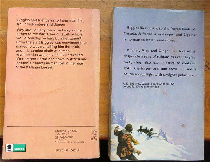 2 x Biggles paperbacks - Cpt. W.E Johns