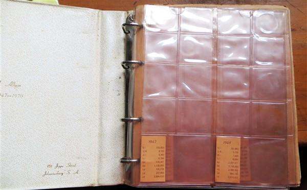 Vintage Bickels Coin Album & Coin Pages for Year Sets - 1947 to 1970 with Mintage Card Inserts