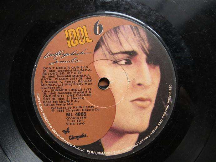 Billy Idol - Whiplash Smile Vintage Vinyl LP
