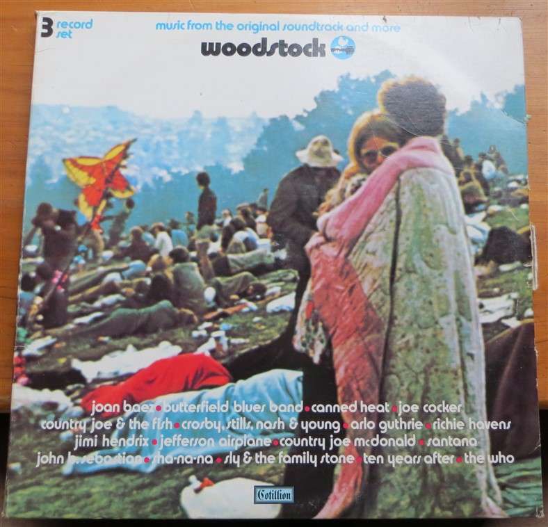 Woodstock (Canned Heat/Hendrix/The Who) - 3 x Vintage LP Set - VG