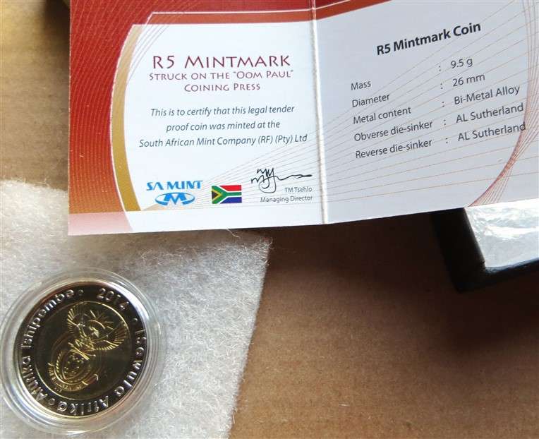 2014 Oom Paul Mintmark R5 - Mintage 499 - with Certificate in Box