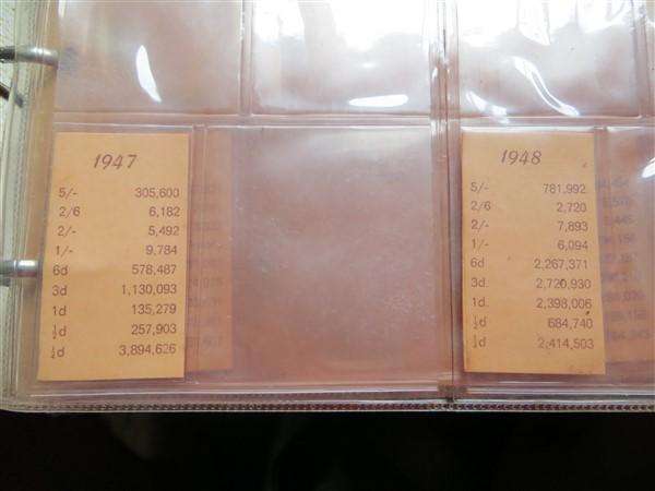 Vintage Bickels Coin Album & Coin Pages for Year Sets - 1947 to 1970 with Mintage Card Inserts
