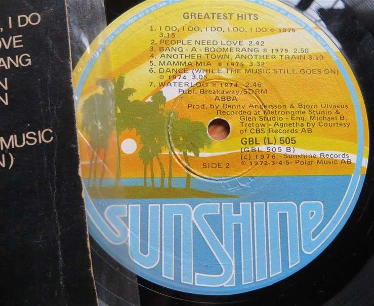 ABBA - Greatest Hits - Fernando Label - Vintage Vinyl LP - VG
