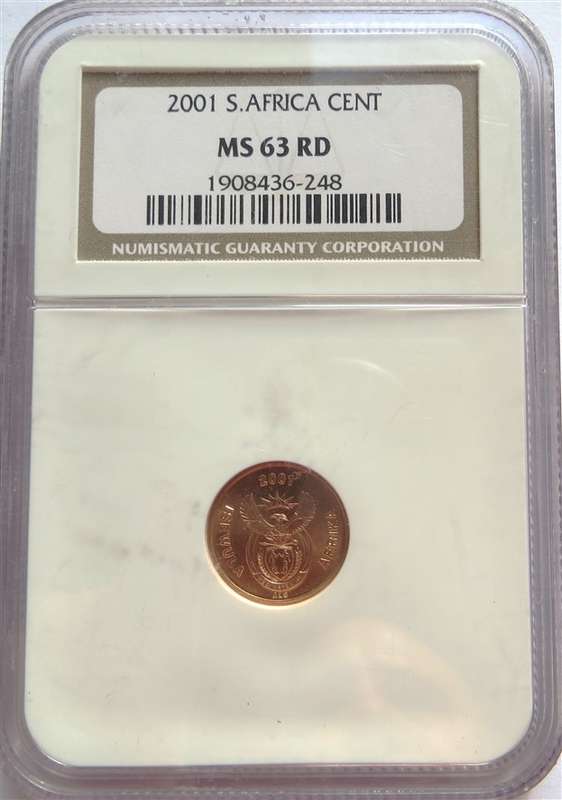 2001 SA 1c MS63RB NGC graded