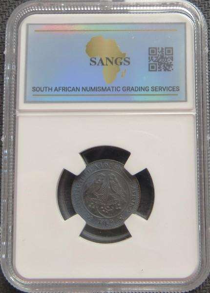 1935 SA Union 1/4d Quarter Penny AU50 Graded