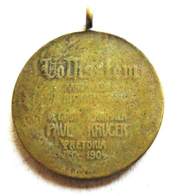 1900 Staats President Volkstem Begrafnis Paul Kruger medallion