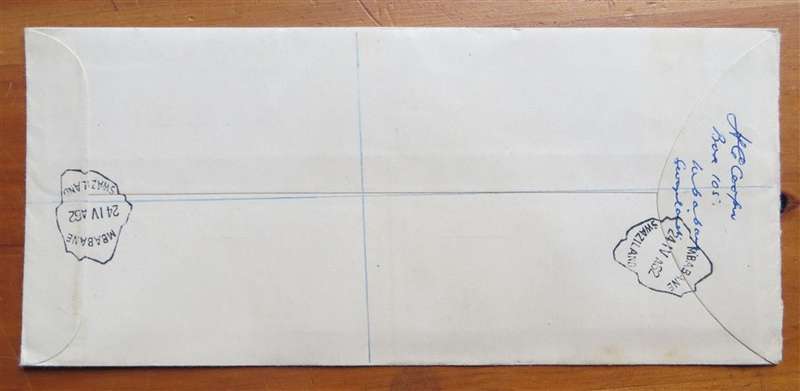 Swaziland 1968 Independence Provisionals first day cover, MBABANE