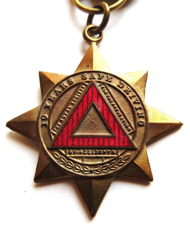 1944-48 10 Years Safe Driving Award Medal