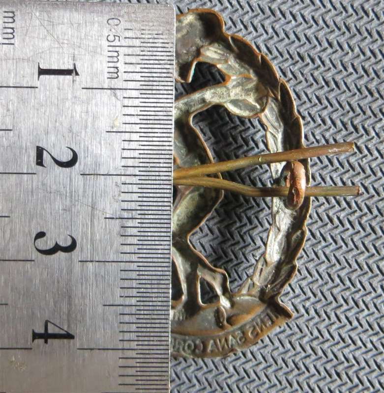 1941-46 Physical training Brigade Cap Badge - Worn with Lugs intact
