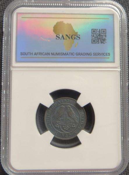 1938 SA Union 1/4d Quarter Penny XF45 Graded