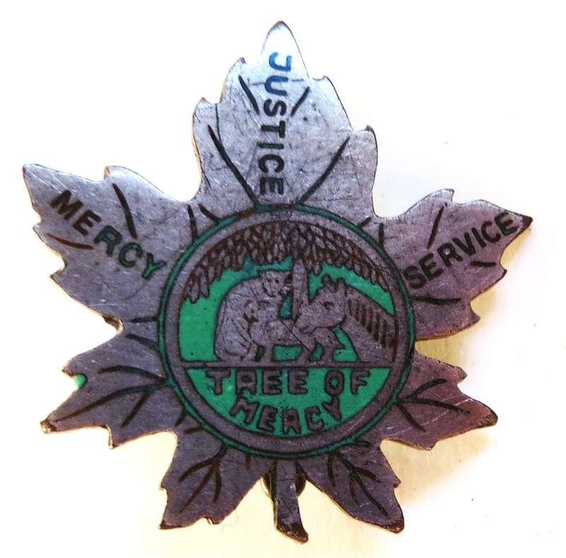 Vintage Tree of Mercy Leaf Badge - Unknown Origin