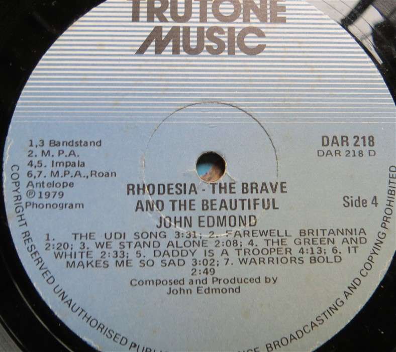 John Edmond - Rhodesia the Brave & the Beautiful - Vintage LP Set - VG
