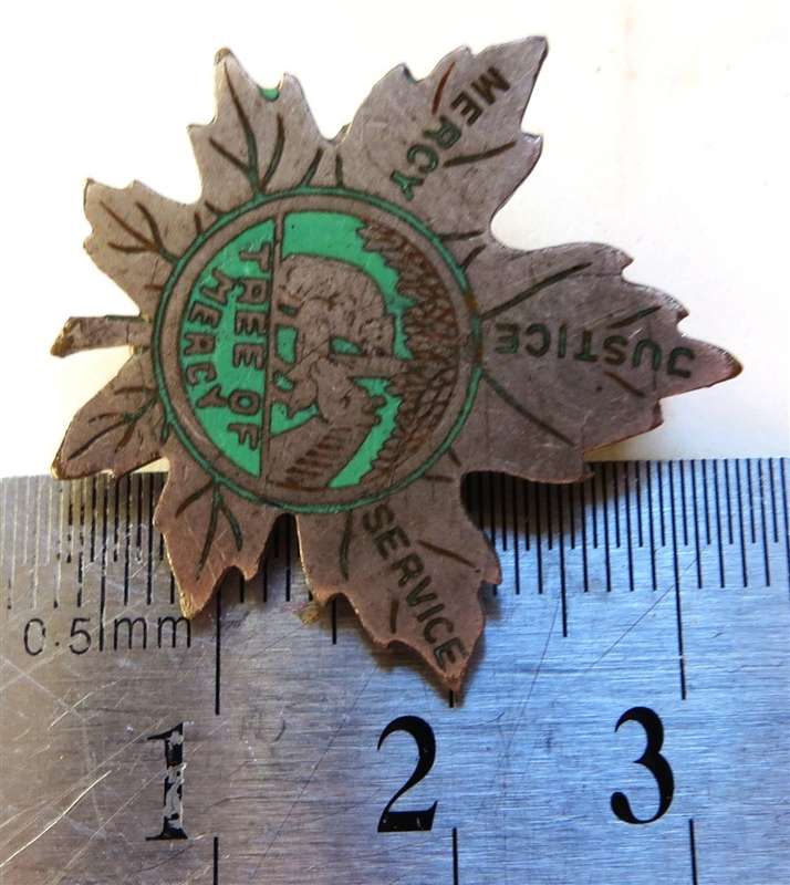 Vintage Tree of Mercy Leaf Badge - Unknown Origin
