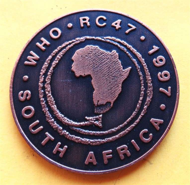 1997 World Health Organisation South Africa Medallion RC47