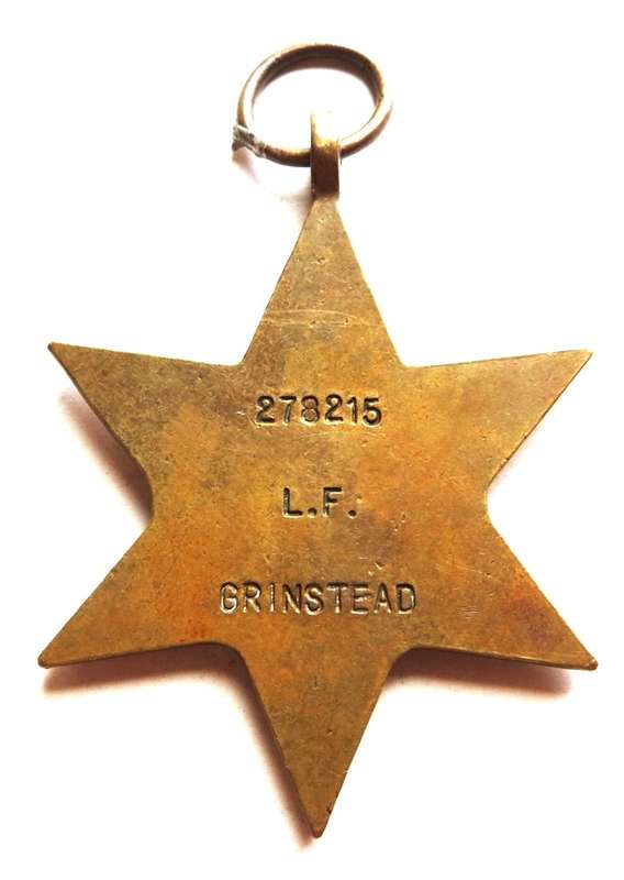 1939-45 Star WW2 Medal - L.F Grinstead #278215