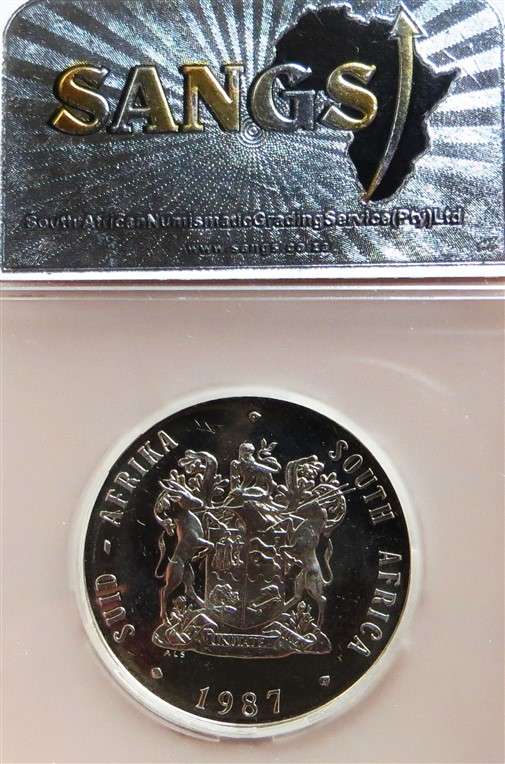 1987 South Africa R1 SANGS MS64 Choice UNC
