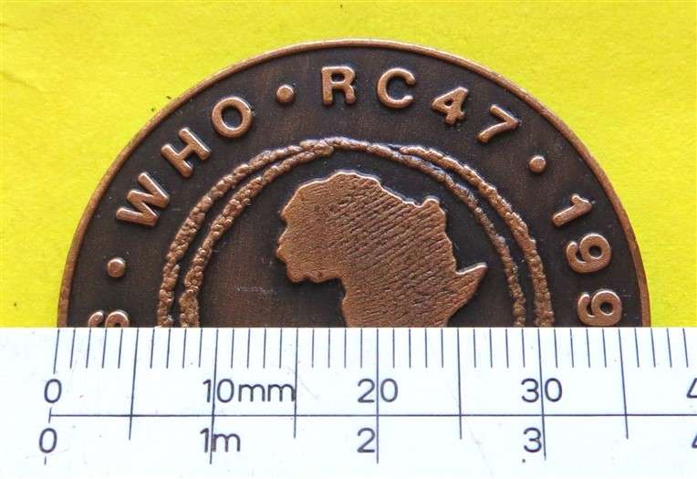 1997 World Health Organisation South Africa Medallion RC47