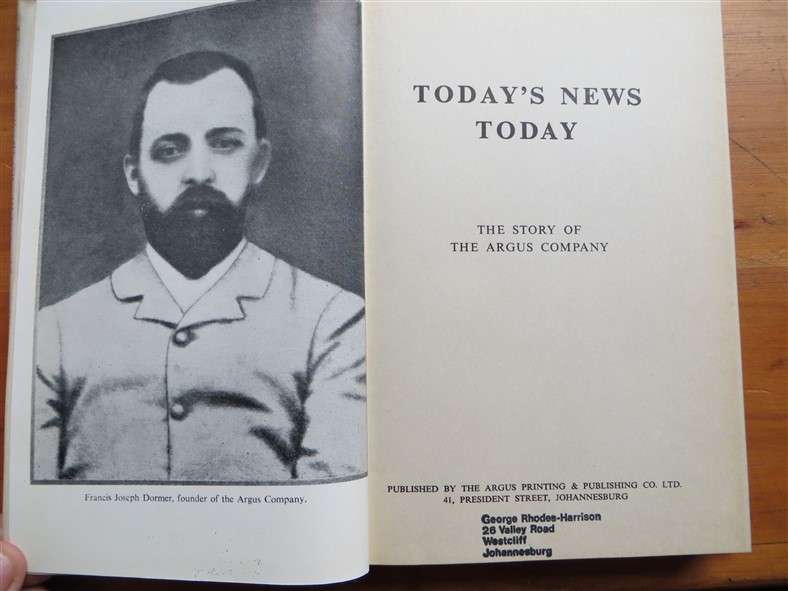 Today's News Today - Story of the Argus Group - 1956
