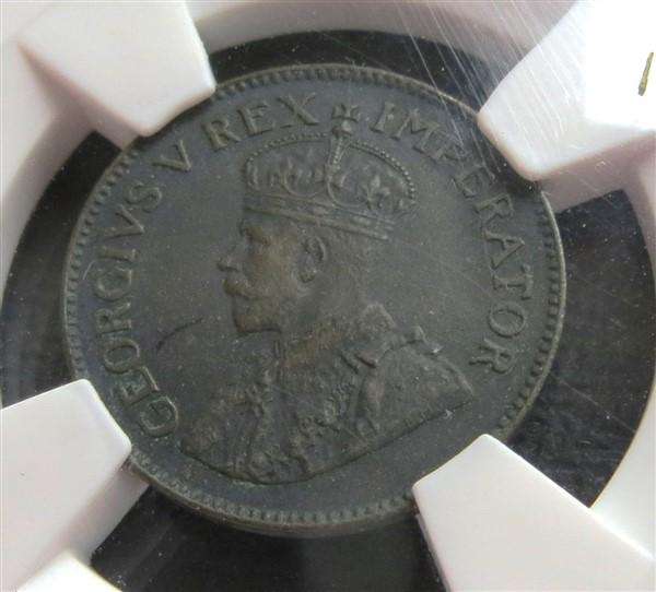 1935 SA Union 1/4d Quarter Penny XF45 Graded