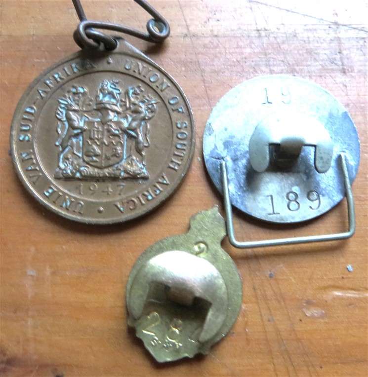 3 x SA Badges - 2 are Numbered - 1 Bid for all 3