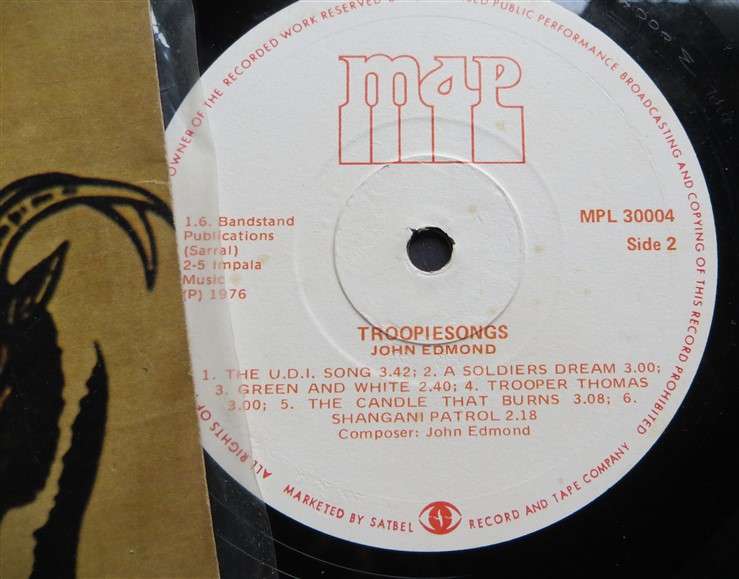 Troopiesongs  III - John Edmond - Vintage Vinyl LP - VG