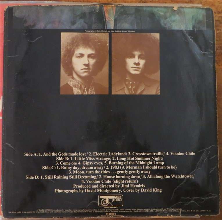 Jimi Hendrix - Electric Ladyland Vintage Vinyl LP - VG/ cover is poor