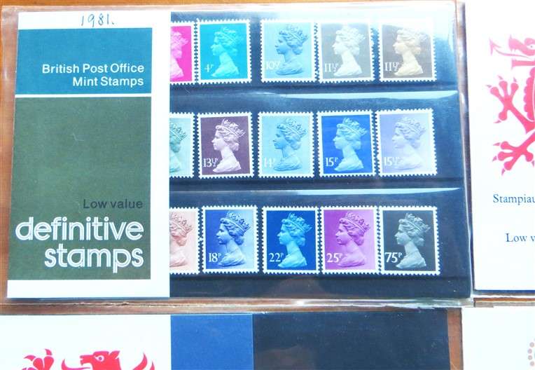 4 x GB Mint Stamp Set Packs - 1 Bid for All
