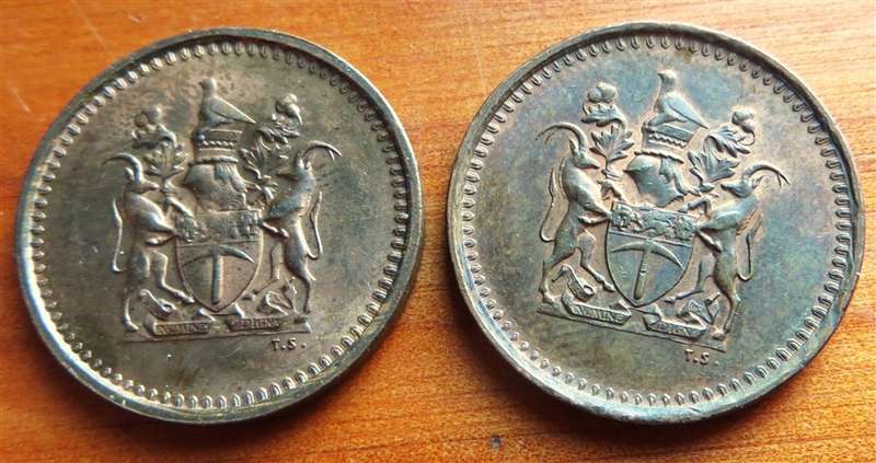 1977 + 1976 Rhodesia 1c Coin Lot - Condition