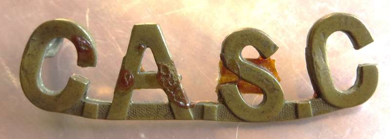 C.A.S.C Shoulder Title Badge - Canadian Army Service Corps