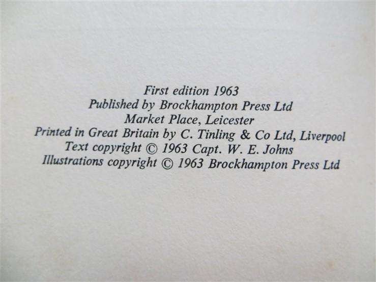 Biggles Takes it Rough - 1st ed. Hardcover - Cpt. W.E Johns