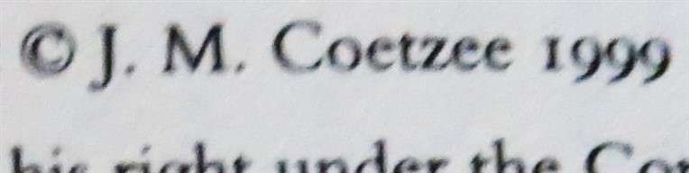 J.M Coetzee - Disgrace - Hardcover 1999