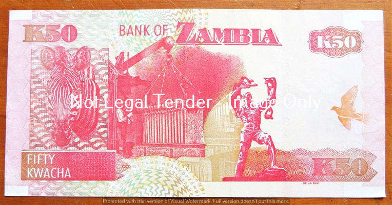 Zambia - 50 Kwacha Bank Note - BU03  6686794