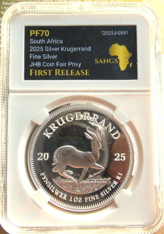 2025 PF70 Silver Krugerrand First Release Graded