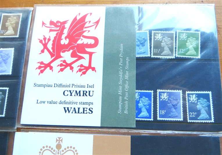 4 x GB Mint Stamp Set Packs - 1 Bid for All