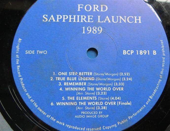 Vintage LP - Ford - Building a rue Blue Legend - Sapphire Launch