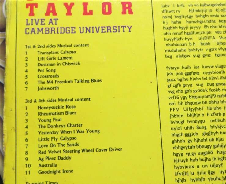 Spike Milligan with Jeremy Taylor - Vintage Vinyl LP - VG