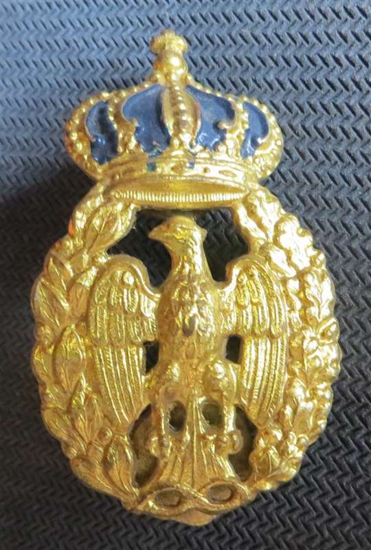 WW2 Italian Airforce Cap Badge - Lugs Intact