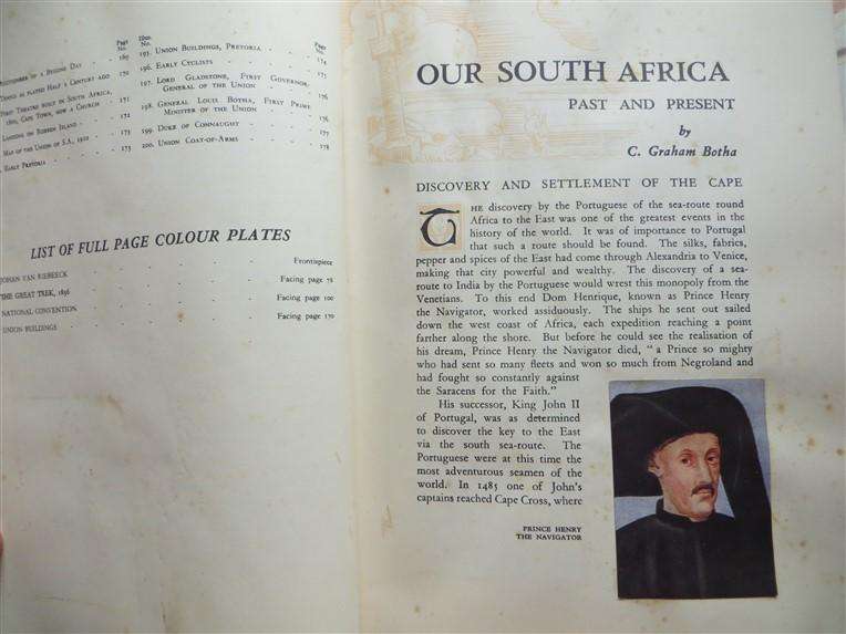 Our South Africa Past & Present Cigarette Cards in Album - Complete