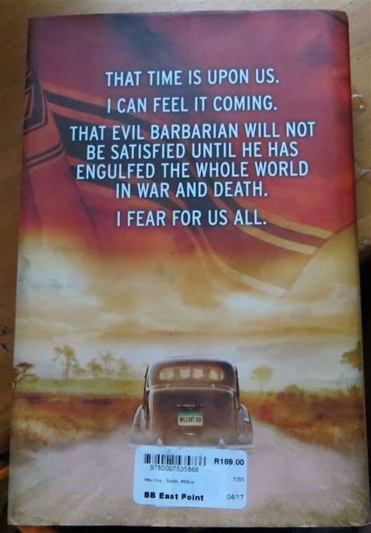 Wilbur Smith - War Cry - Hardcover  - 2017