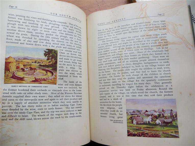 Our South Africa Past & Present Cigarette Cards in Album - Complete