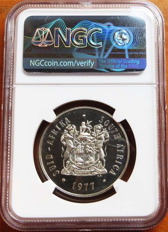 1977 SA Silver R1 NGC PF66UC High Grade