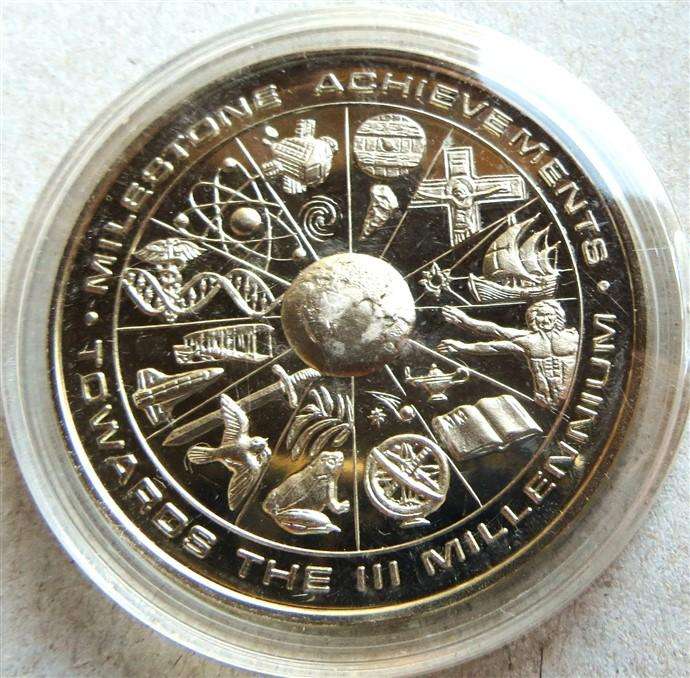 2016 Milestone Achievments Medallion - BCF 50th Crown Size in Capsule