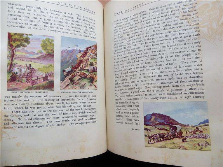Our South Africa Past & Present Cigarette Cards in Album - Complete