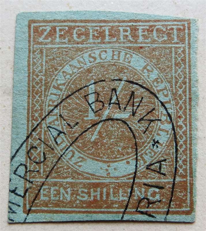Zegelregt ZAR 1 Shilling  Revenue stamp