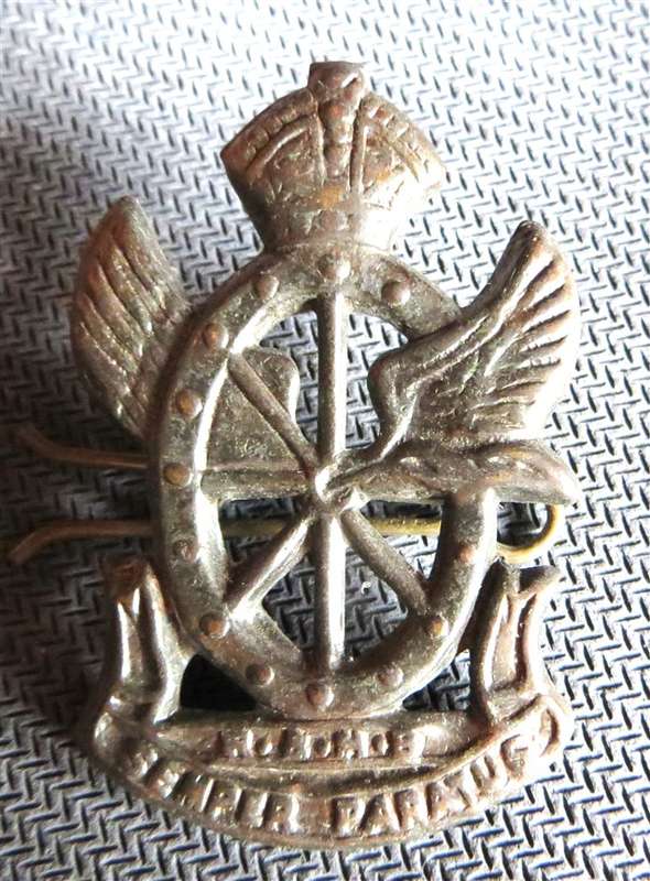 SA Railways & Harbours Cap Badge - Worn & Lugs intact