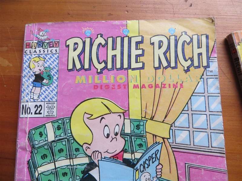 3 x Richie Rich Digest Comics - 1 Bid for All - Used