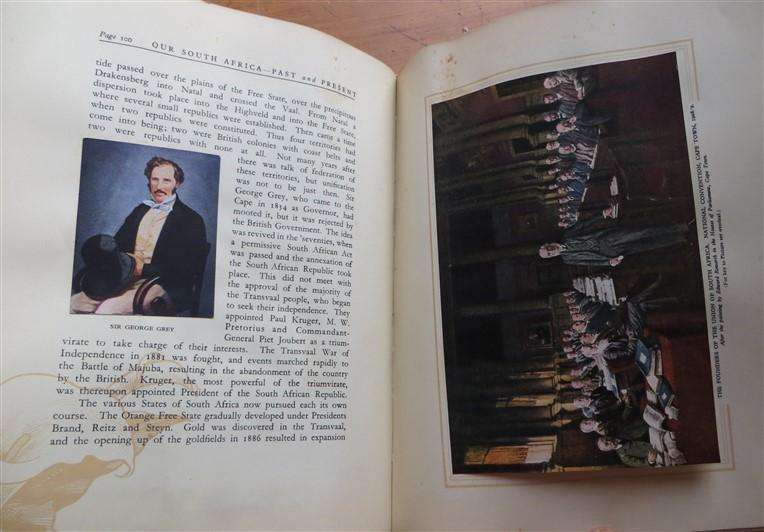 Our South Africa Past & Present Cigarette Cards in Album - Complete