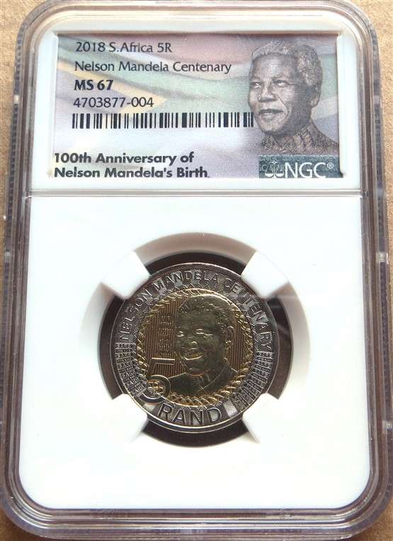 2018 MS67 Nelson Mandela Centenary R5 NGC