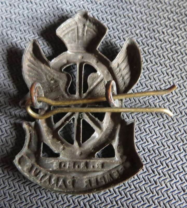 SA Railways & Harbours Cap Badge - Worn & Lugs intact